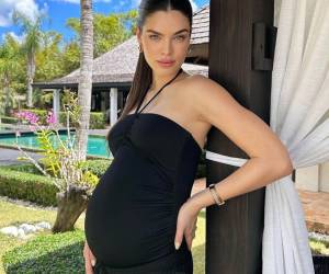 La modelo paraguaya está en las últimas etapas de su embarazo.