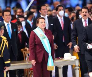 Toma de posesión de la presidenta Xiomara Castro el 27 de enero de 2022.