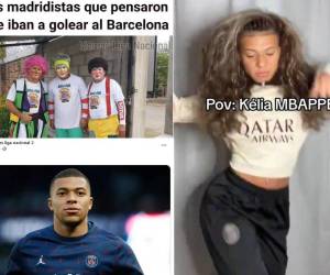 Mbappé es víctima de los memes luego del triunfo 3-2 ante Barcelona. El francés prometió ‘no borrarse’ en la previa, pero no apareció
