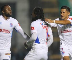 Los goles de José García y Yustin Arboleda de Olimpia sobre a Motagua