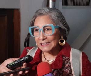 La precandidata presidencial Maribel Espinoza.