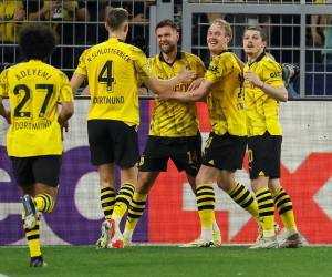 Niclas Füllkrug tiene ganando a los alemanes tras un gran control y definición.