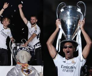 Así fue el festejo del Real Madrid en Cibeles tras conseguir la Champions League.