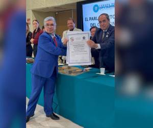 El reconocimiento se entregó durante la instalación del Parlamento sobre Inteligencia Artificial en la Cámara de Diputados de México, donde también fue reconocida la Embajadora hondureña, Sonia Leticia Cruz.