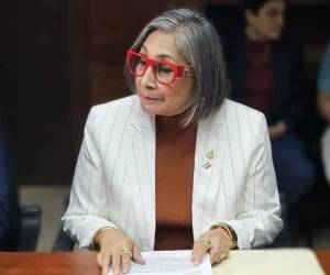 Maribel Espinoza, diputada del Congreso Nacional y exaspirante presidencial del Partido Liberal.