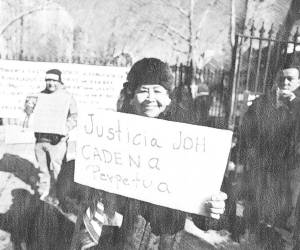 Hondureños en Estados Unidos protestaron para llegaron a protestar, pidiendo cadena perpetua para JOH.