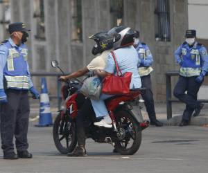 Imagen de archivo del toque de queda decretado en Honduras como medida preventiva frente a la pandemia del covid-19 en 2020.