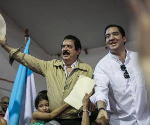 Manuel Zelaya dio su respaldo a una eventual candidatura presidencial de su hijo.
