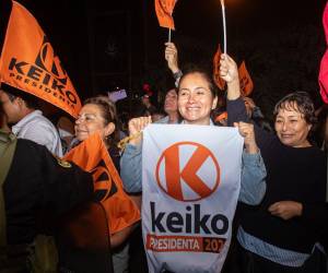 Con más de ocho de cada diez votos contabilizados, Keiko Fujimori mantiene el liderazgo en la carrera presidencial peruana.