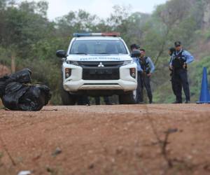 El cuerpo estaba dentro de la bolsa de basura.