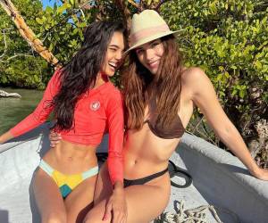 Un amor nacido en el escenario de la competencia de belleza ha celebrado su primer aniversario de casadas.