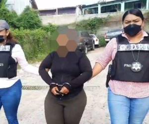 La detenida es una comerciante, originaria y residente de la colonia Nueva Suyapa de Tegucigalpa.