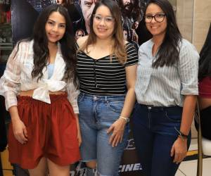 Adriana Cálix, Rosa Arguilar y Elisa Lanza.