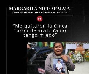 La madre de Richard Ávila, menor asesinado a pocas cuadras del Instituto Milla Selva, expresó su deseo de justicia por la muerte de su único hijo. En medio su dolor, la mujer dijo que “le quitaron la única razón de vivir. Ya no tengo miedo”, además, “si mi vida vale un tiro en la cabeza como el que le dieron a mi hijo, ni modo. Pido justicia”, expresó. A continuación las desgarradoras frases de Margarita Nieto.