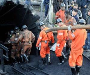 Imagen de los rescates en la mina de China.