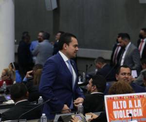 En la imagen aparece el diputado Tomás Zambrano, jefe de bancada del Partido Nacional.