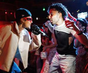 Justin Bieber interactuó con el público presente en su concierto privado.