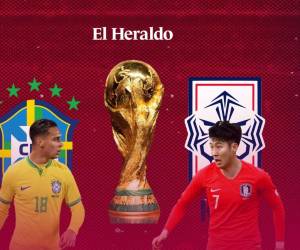 Las selecciones de Brasil y Corea del Sur se enfrentan por un pase a los cuartos de final del Mundial.