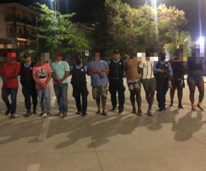 Fueron nueve los detenidos, entre ellos se encuentra el líder de la banda de tráfico de personas.