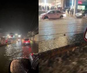 Varios conductores grabaron las consecuencias de la lluvia ácida en las calles de la capital.