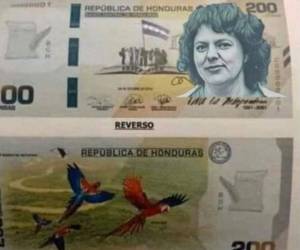 La imagen de la dirigente ambientalista Berta Cáceres estará en los billetes de 200 lempiras.