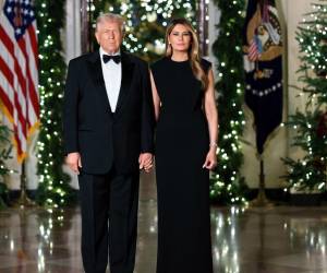 La imagen fue tomada el pasado domingo 7 de diciembre por Andrea Hanks, una de las fotógrafas oficiales del mandatario, en el Cross Hall de la Casa Blanca.