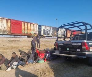 Los migrantes fueron detenidos el sábado en la estación de ferrocarril en México.