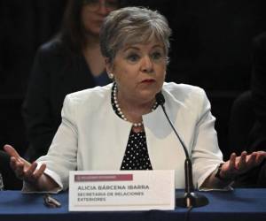 La canciller mexicana Alicia Bárcena informó sobre la denuncia que se realizará el lunes 8 de abril