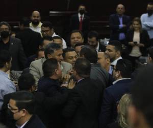 El diputado de Libre, Bartolo Fuentes, desencadenó el conato de enfrentamiento entre los parlamentarios.
