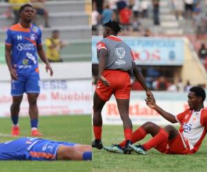 Los jugadores del Vida y los Lobos de la UPNFM no ocultaron su tristeza al no poder definir su categoría en primera división