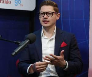 Rashid Mejía, diputado de la bancada del Partido Liberal durante una entrevista.