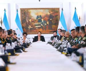 La reunión duró más de dos horas en Casa Presidencial, pero no se presentaron informes sobre estrategias a Castro Sarmiento.