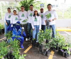 Voluntarios de UNO y Fundación Terra participaron activamente en la entrega de árboles durante la campaña “Planta un árbol con UNO”.