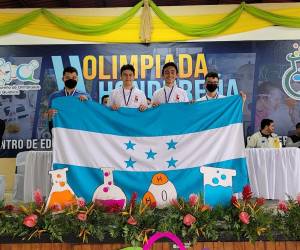 Medallistas en la II Olimpiada Hondureña de Química que representó a Honduras en las Olimpiadas Internacionales de Química en 2022.