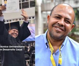 Williams Ochoa, fontanero en la Universidad Nacional Autónoma de Honduras (UNAH), es padre de familia, estudió y trabajó al mismo tiempo, y logró cumplir sus metas. El pasado sábado recibió su título como Técnico Universitario en Desarrollo Local.