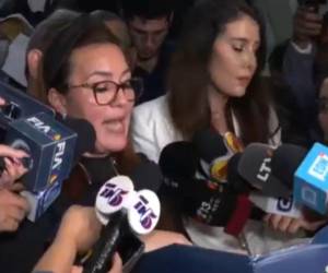 Momento en que los diputados de Oposición daban lectura a la moción.