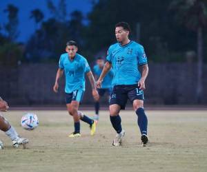 David Ruiz anota en su primer partido como titular con la Selección de Honduras.