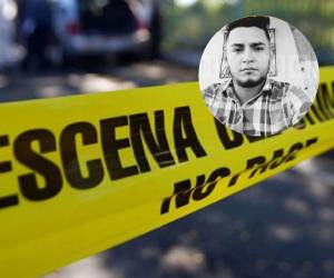 El cuerpo del joven quedó tirado en el patio de su casa.