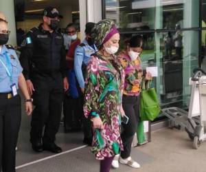 Piedad Córdoba fue retenida en el Aeropuerto de Palmerola en mayo de 2022.