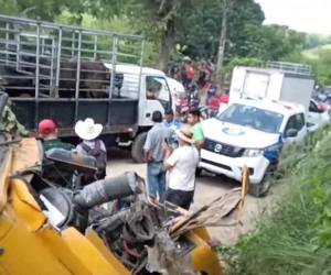 La unidad viajaba de La Entrada, Copán, hacia Protección, Santa Bárbara, cuando de repente presentó desperfectos mecánicos.