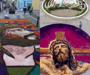 Esta Semana Santa 2026, Honduras se pinta de fe mientras fieles, artesanos y voluntarios trabajan en la elaboración de las tradicionales alfombras de aserrín que decoran calles del país en torno a las procesiones religiosas.