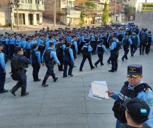 Desde tempranas horas de este 1 de mayo, la capital amaneció bajo un fuerte dispositivo de seguridad con motivo de la conmemoración del Día Internacional del Trabajador.