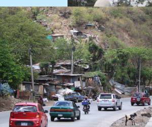 La salida a Olancho es una de las zonas más vulnerables de la capital, pues muchas personas buscan forma de sobrevivir de desperdicios que botan en el relleno sanitario.