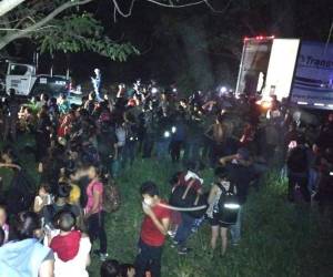 Entre los rescatados se confirmó la presencia de 27 hondureños, quienes se encontraban en condiciones deplorables y sin acceso a ventilación adecuada.