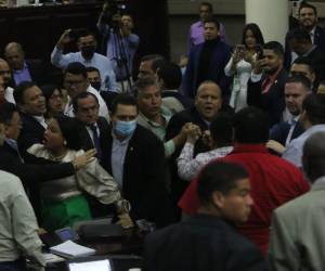 Los diputados se fueron a los golpes en el Hemiciclo Legislativo.
