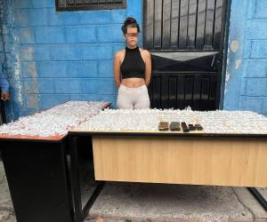 La droga fue hallada en la casa de esta joven de 23 años.