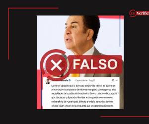 Captura de pantalla a una imagen difundida por WhatsApp, hecha el 12 de agosto de 2026, adaptada a esta cartela.
