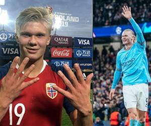 Erling Haaland anotó 5 goles en la goleada del Manchester city sobre el Leipzig en Champions League.