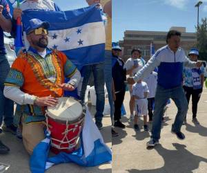 Al ritmo punta y jugando “potra”, hondureños ponen ambiente en el Toyota Stadium