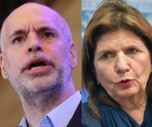 El alcalde de Buenos Aires, Horacio Rodríguez Larreta, y la exministra de Seguridad Patricia Bullrich.